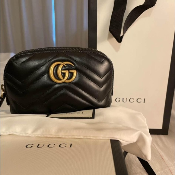 100% Authentic Gucci Marmont Cosmetic bag - Picture 1 of 9